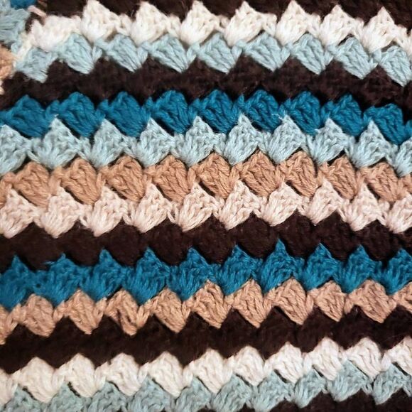 David Brooks Crocheted Knit Zippered Cardigan XL: Cottagecore Grandma Layering - Picture 3 of 4